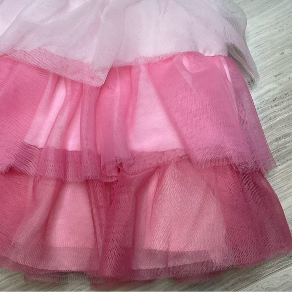 Janie and Jack Ombre Tiered Tulle Skirt Ballet Twirl Formal Holiday Trip Pink 2T - Picture 5 of 13